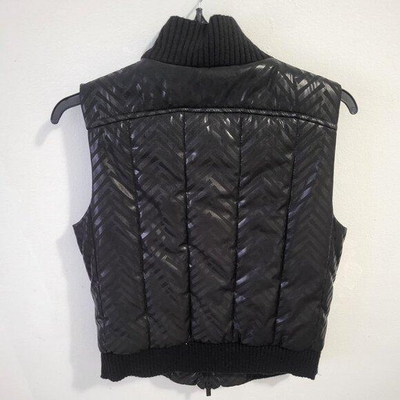 Armani Exchange Women's Black Puffer Sweater Vest Size L - Picture 2 of 6